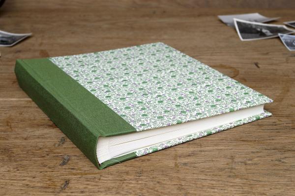 Fotoalbum grün flieder "Lissi", Rosen, romantisches Album